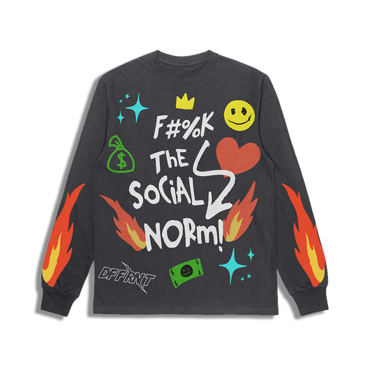 "F#%k THE SOCIAL NORM" LONG-SLEEVE TEE