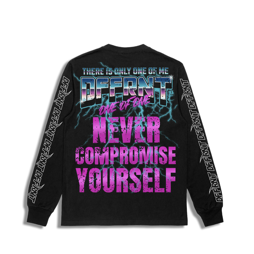 "NEVER COMPROMISE YOURSELF" LONG-SLEEVE TEE